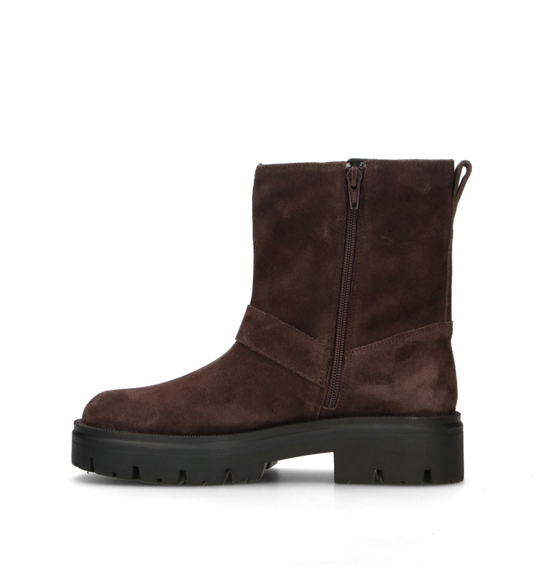GEOX Tronchetto donna marrone in suede