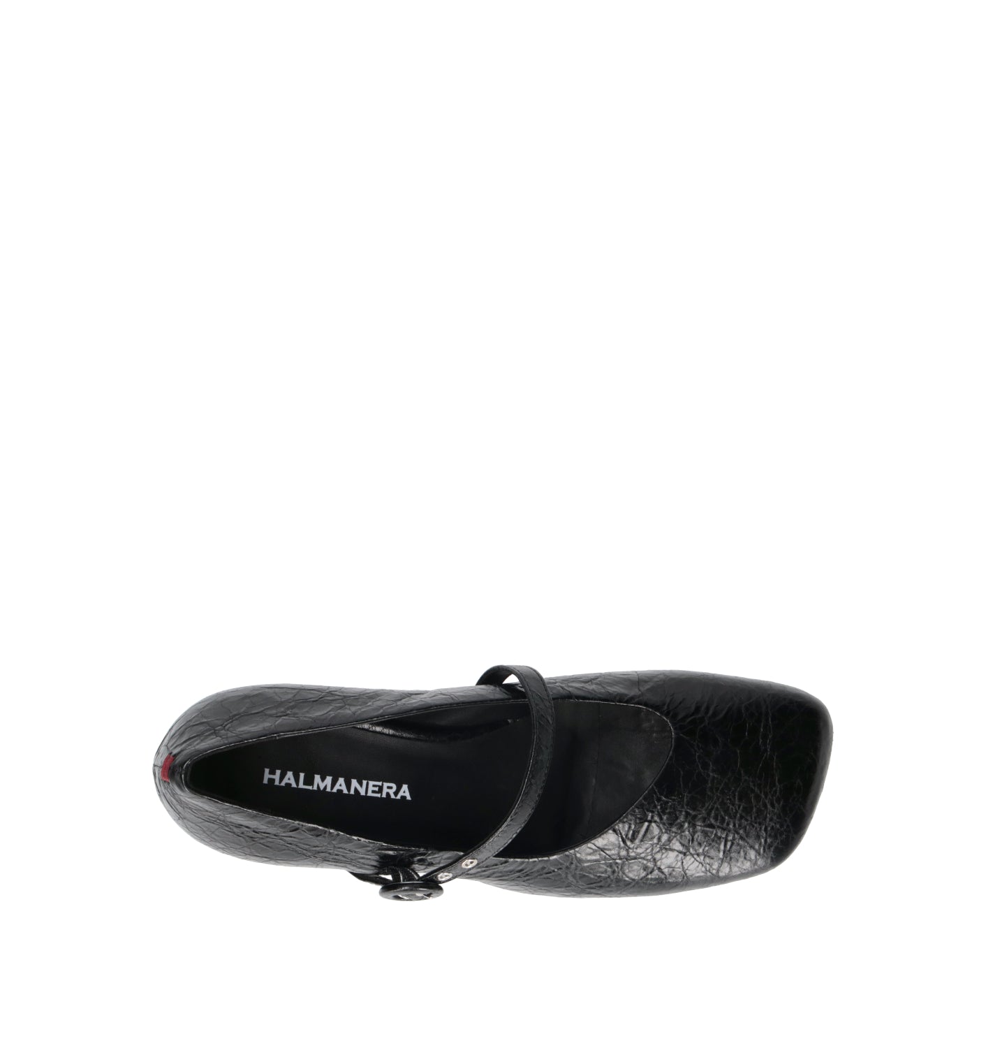 HALMANERA Décolleté donna nero in pelle