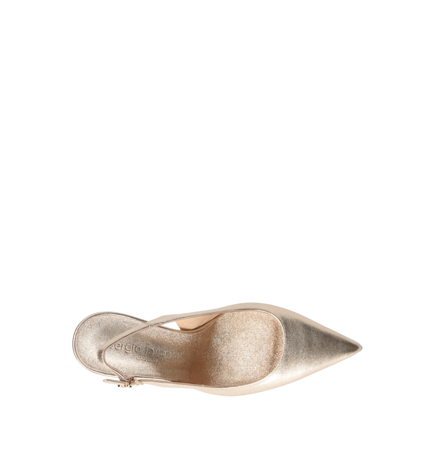 SERGIO LEVANTESI Slingback donna platino in pelle
