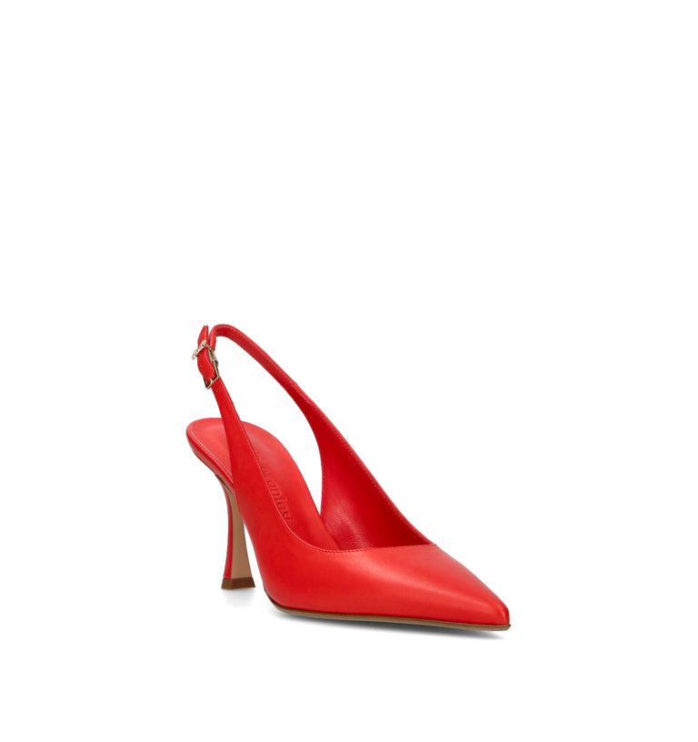 SERGIO LEVANTESI Slingback donna rosso in pelle