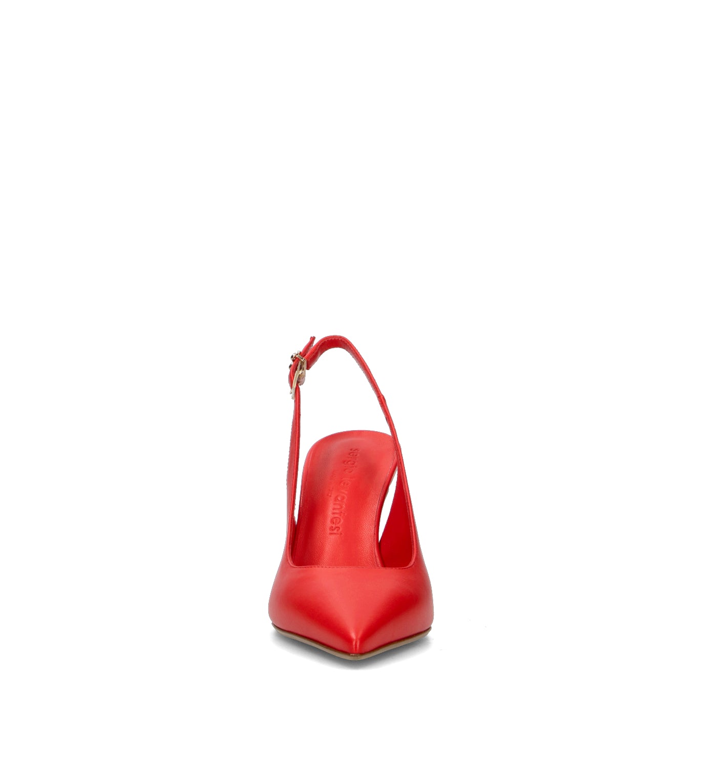 SERGIO LEVANTESI Slingback donna rosso in pelle
