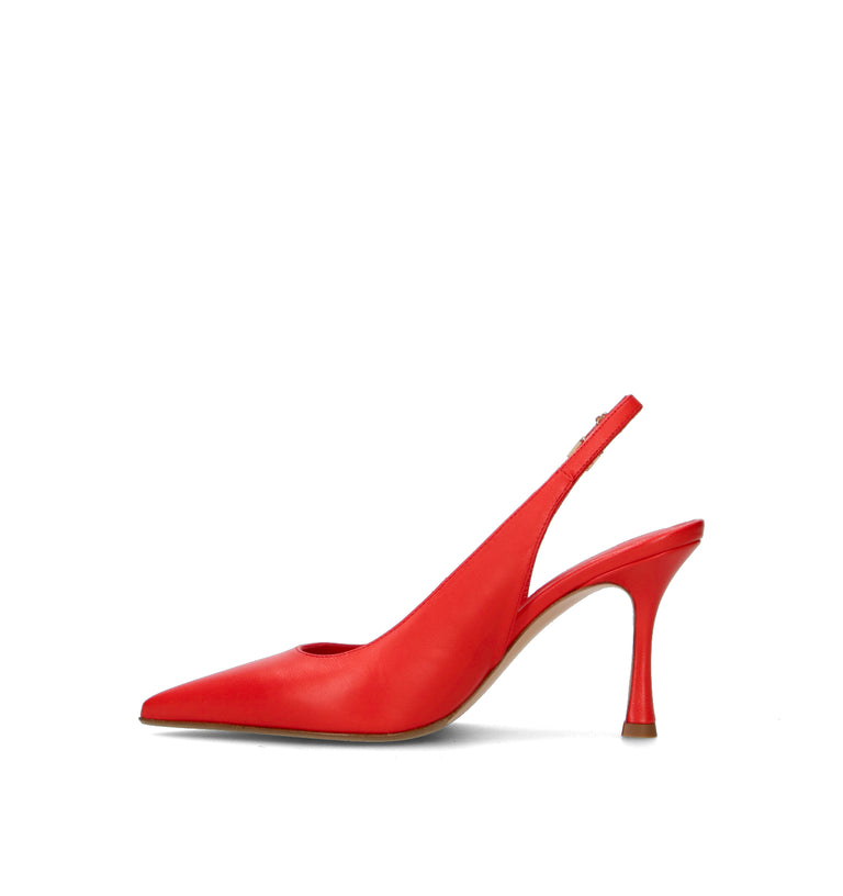 SERGIO LEVANTESI Slingback donna rosso in pelle