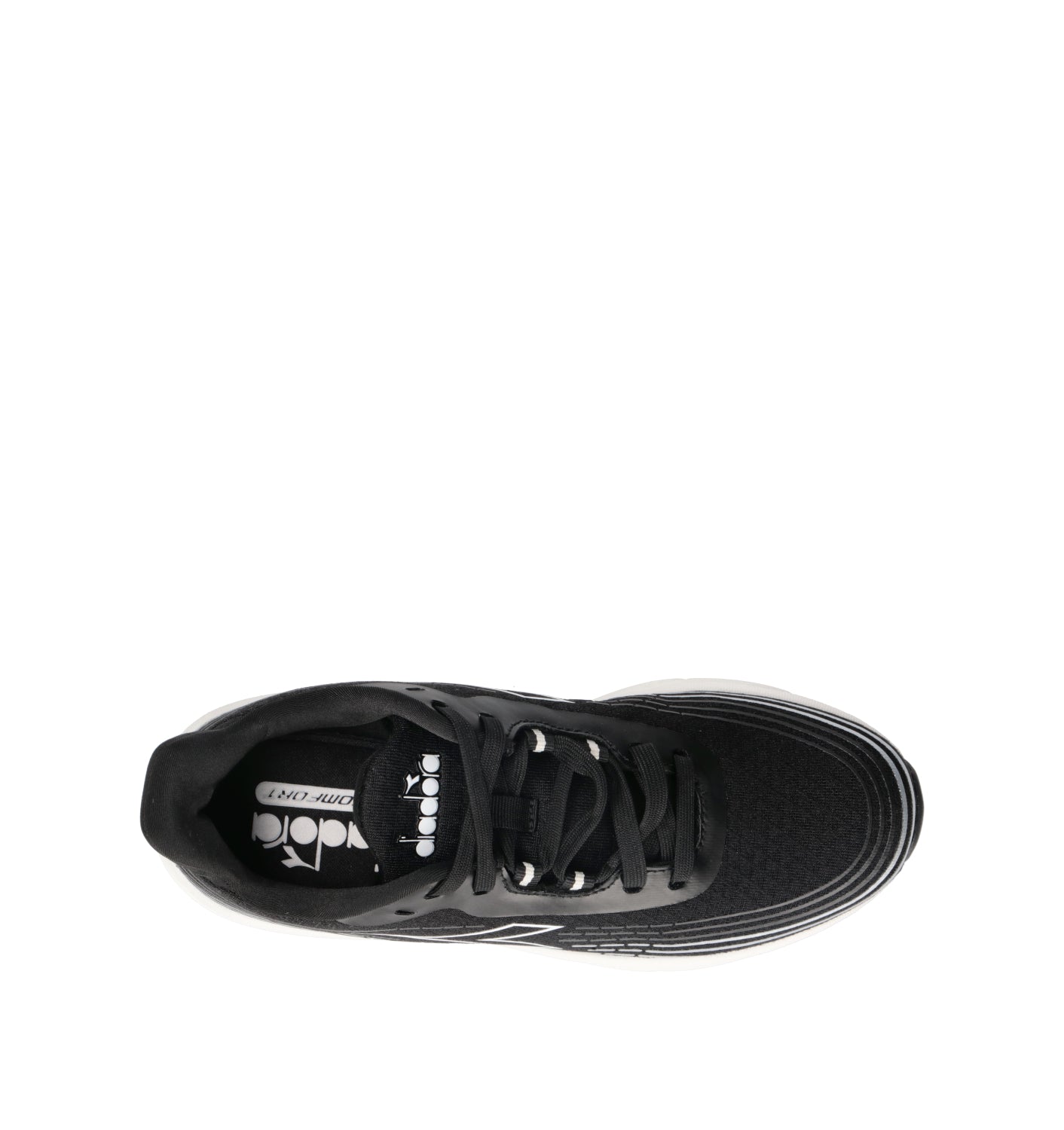 DIADORA PIPER STRIPE WN Sneaker donna nera in tessuto