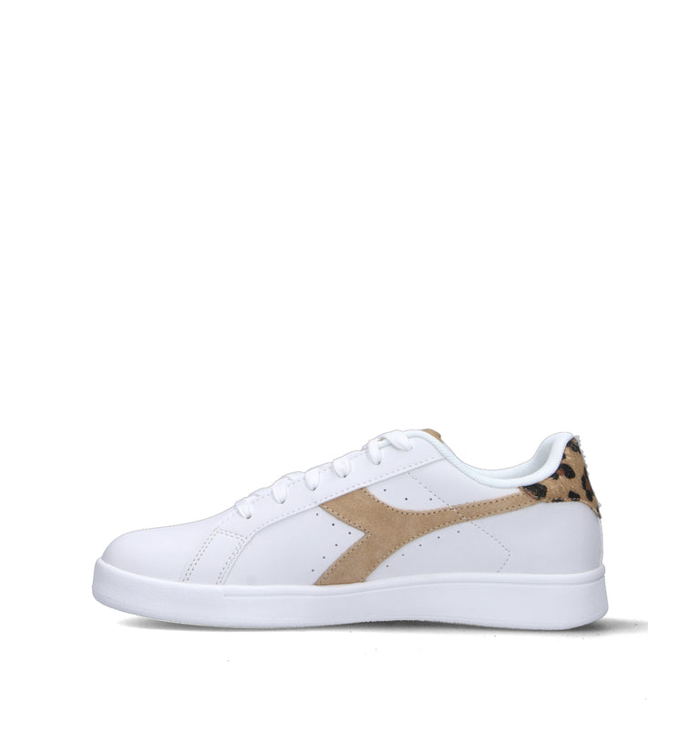 DIADORA WING ANIMALIER WN Sneaker donna bianca in pelle