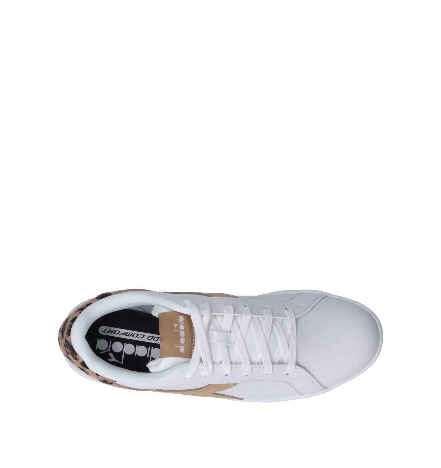 DIADORA WING ANIMALIER WN Sneaker donna bianca in pelle