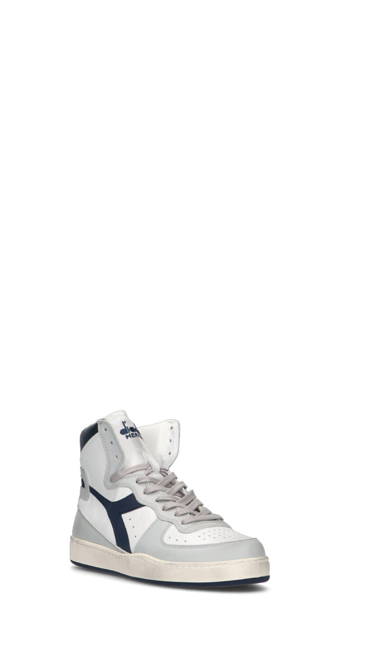 DIADORA HERITAGE - MI BASKET USED Sneaker donna bianca/grigia in pelle