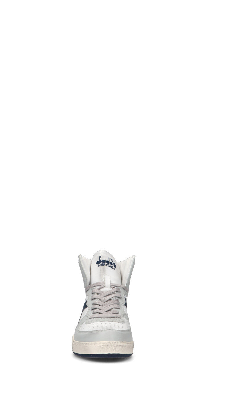 DIADORA HERITAGE - MI BASKET USED Sneaker donna bianca/grigia in pelle
