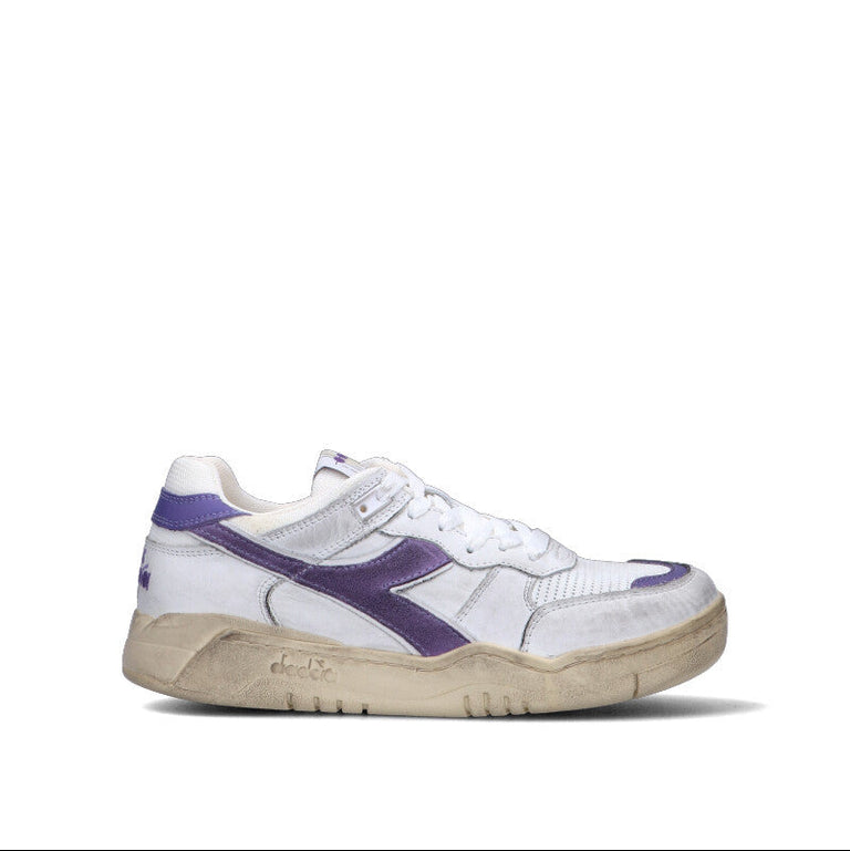 DIADORA HERITAGE Sneaker donna bianca/viola in pelle