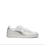 DIADORA - GAME L LOW WAX METAL WN Sneaker donna bianca/argento in pelle