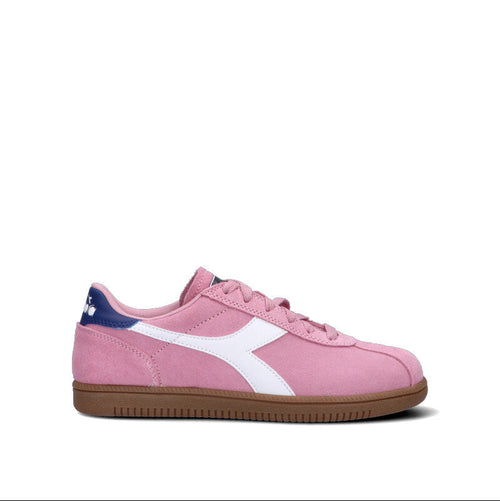 DIADORA Sneaker donna rosa/bianca in suede