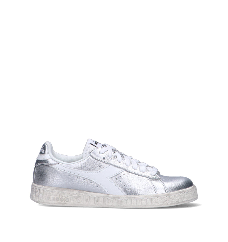 DIADORA GAME LOW AURA WN Sneaker donna argento in pelle