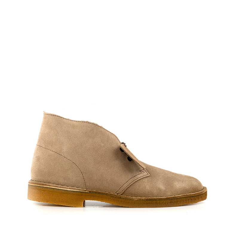 CLARKS DESERT BOOT Polacchino sfoderato uomo beige in suede