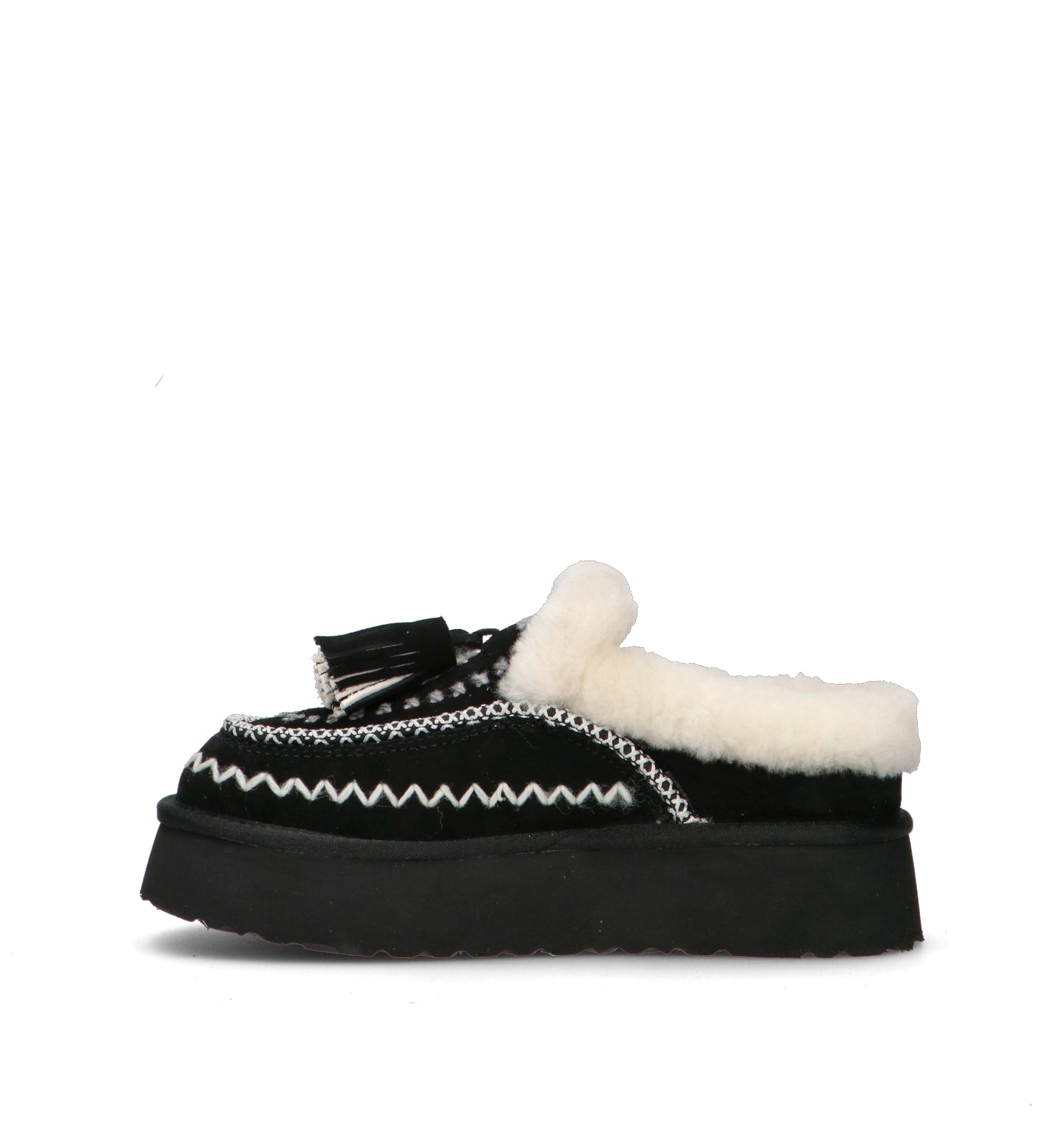 NANKU Sabot donna nero in suede