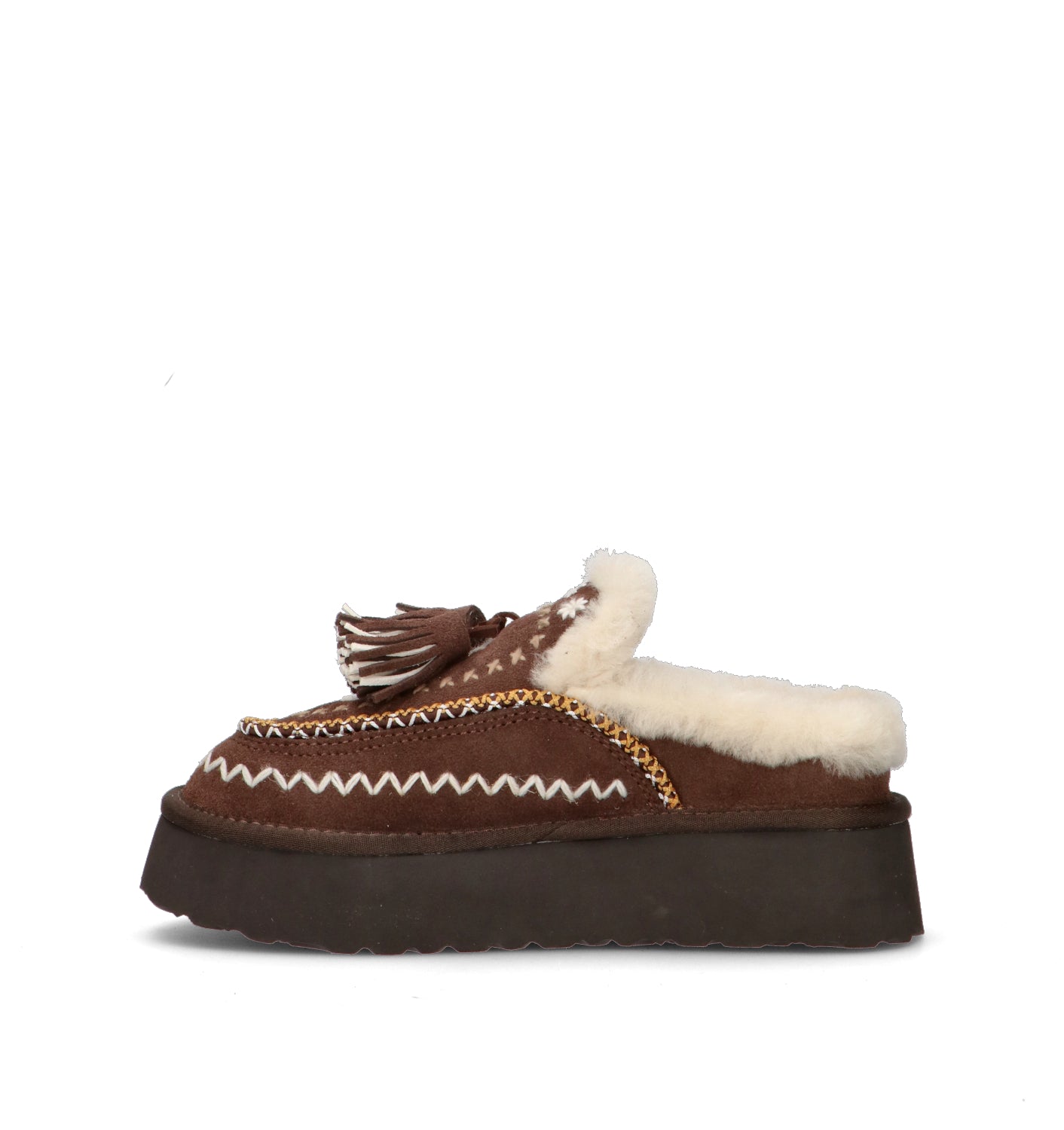 NANKU Sabot donna marrone in suede