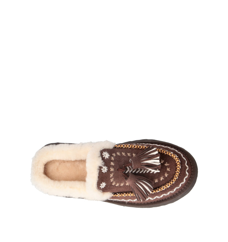 NANKU Sabot donna marrone in suede