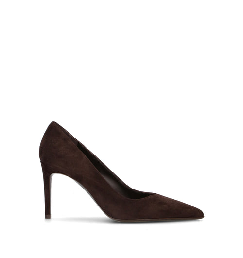 SERGIO LEVANTESI Décolleté donna marrone in suede