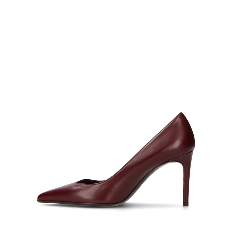 SERGIO LEVANTESI Décolleté donna bordeaux in pelle