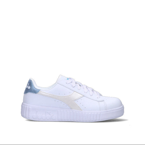 DIADORA GAME STEP METAL GS Sneaker ragazza bianca/azzurra