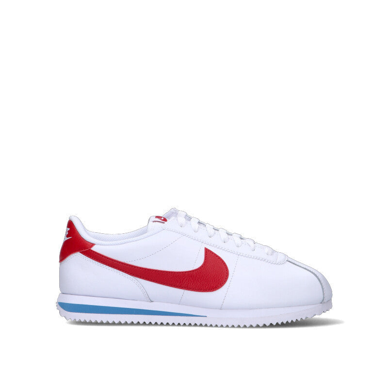 NIKE - CORTEZ Sneaker uomo bianca/rossa in pelle