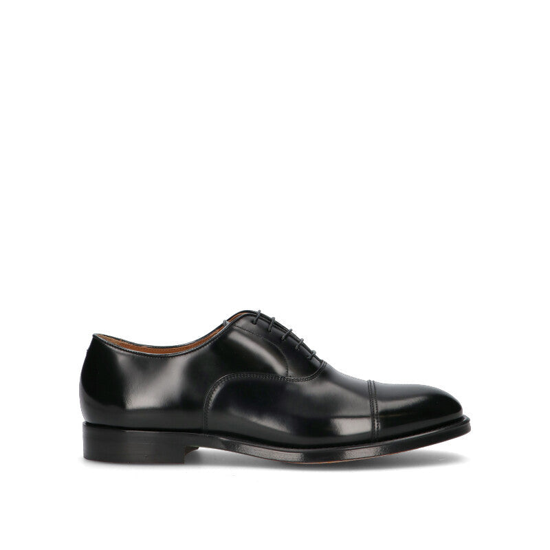 DOUCAL'S Stringata uomo nera in pelle