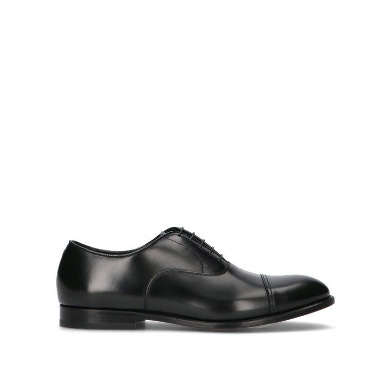 DOUCAL'S Stringata uomo nera in pelle
