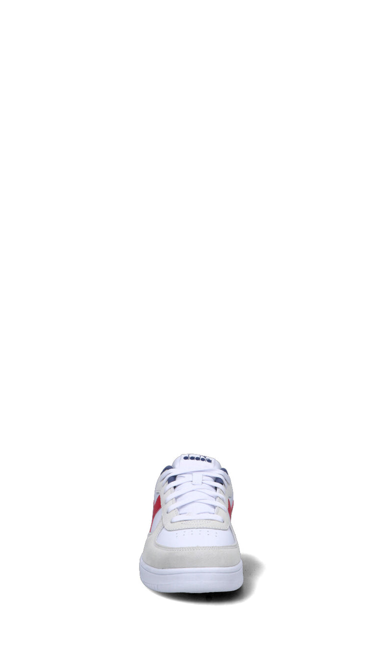 DIADORA Sneaker uomo bianca/blu/panna/rossa in suede