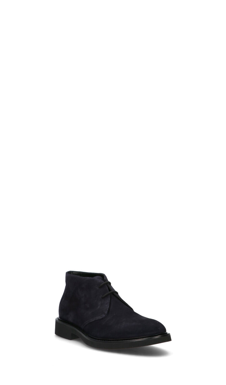 DOUCAL'S Polacco uomo blu in suede