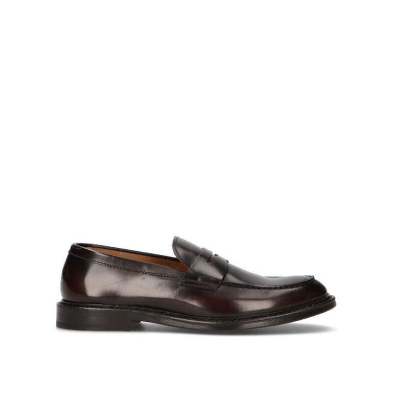 DOUCAL'S Mocassino uomo marrone in pelle