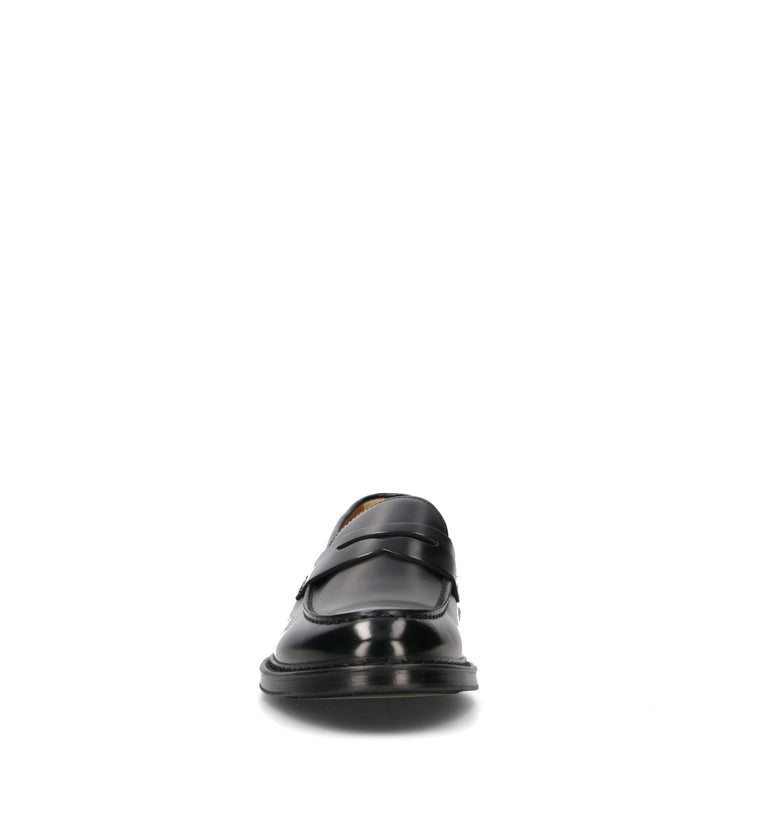 DOUCAL'S Mocassino uomo nero in pelle