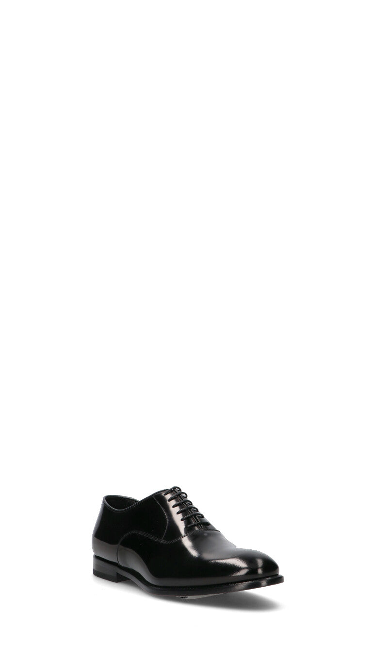 DOUCAL'S Stringata uomo nera in pelle