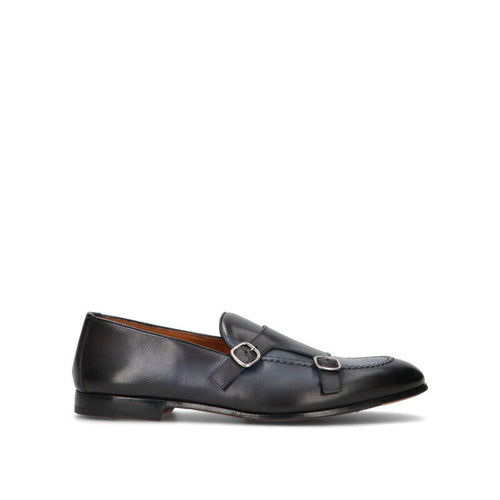 DOUCAL'S Mocassino uomo blu in pelle