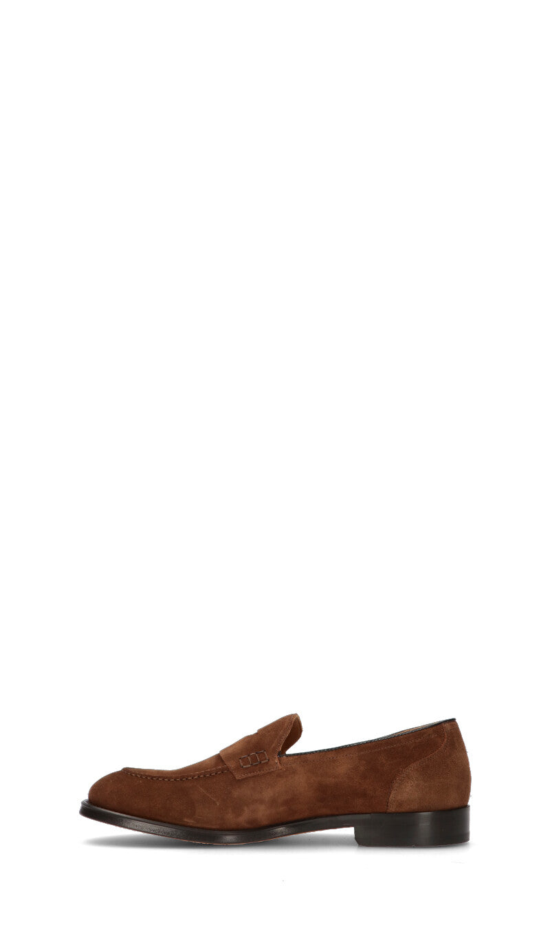 DOUCAL'S Mocassino uomo marrone in suede