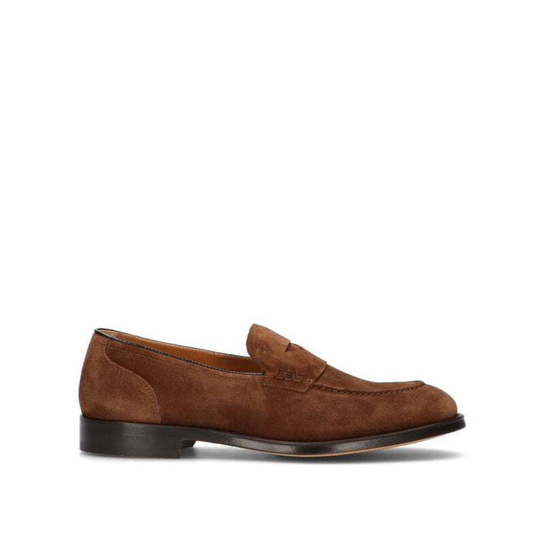 DOUCAL'S Mocassino uomo marrone in suede