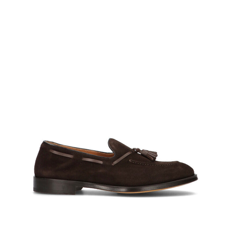 DOUCAL'S Mocassino uomo marrone in suede