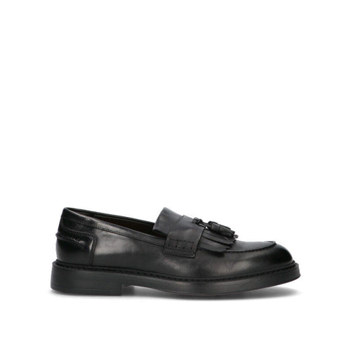 DOUCAL'S Mocassino uomo nero in pelle