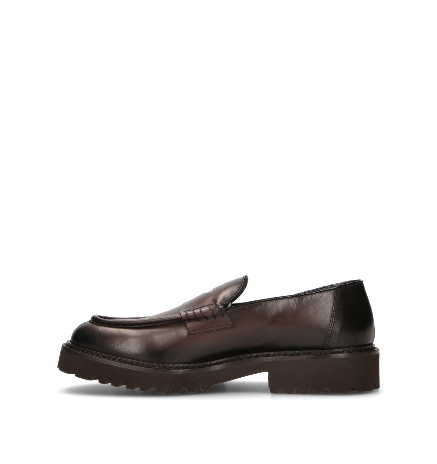 DOUCAL'S Mocassino uomo marrone in pelle