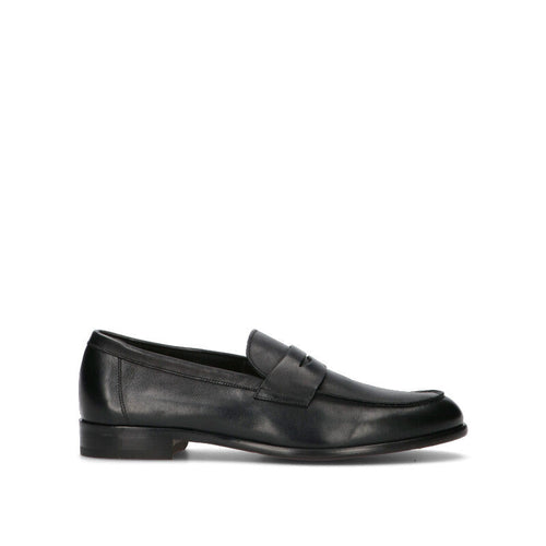 DOUCAL'S Mocassino uomo nero in pelle