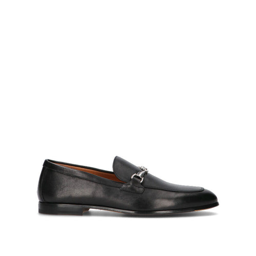 DOUCAL'S Mocassino uomo nero in pelle