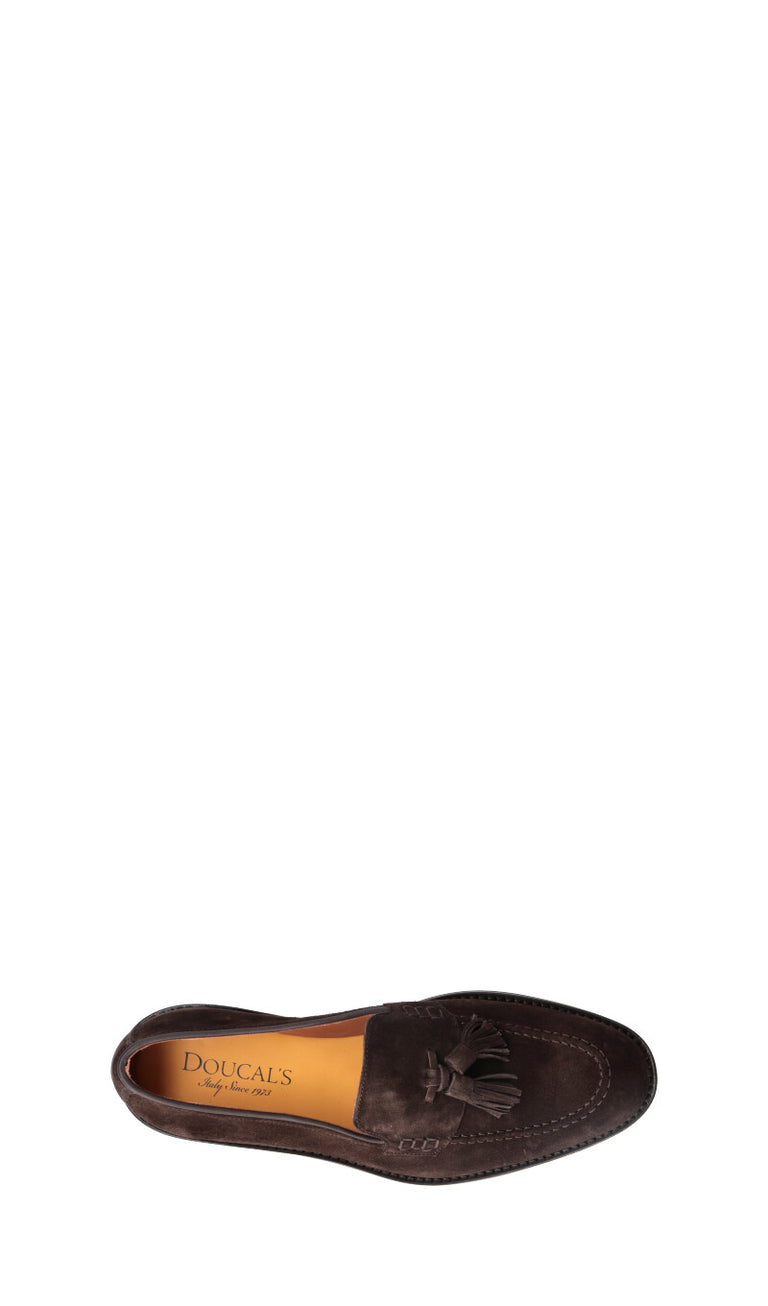 DOUCAL'S Mocassino uomo marrone in suede