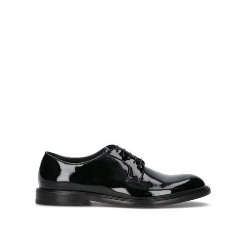 DOUCAL'S Stringata uomo nera in pelle