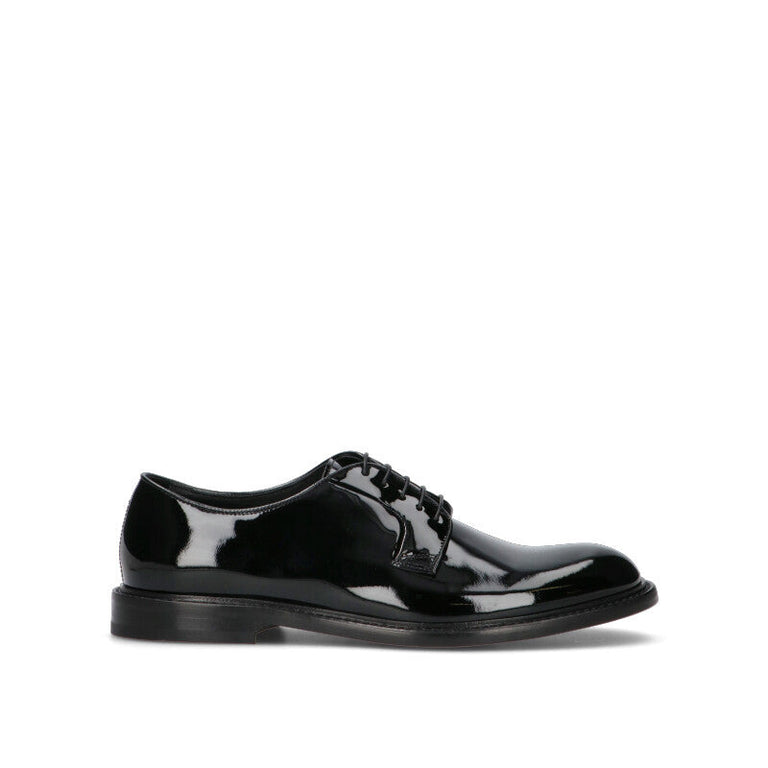 DOUCAL'S Stringata uomo nera in pelle