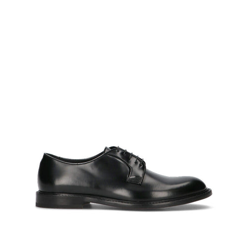 DOUCAL'S Stringata uomo nera in pelle