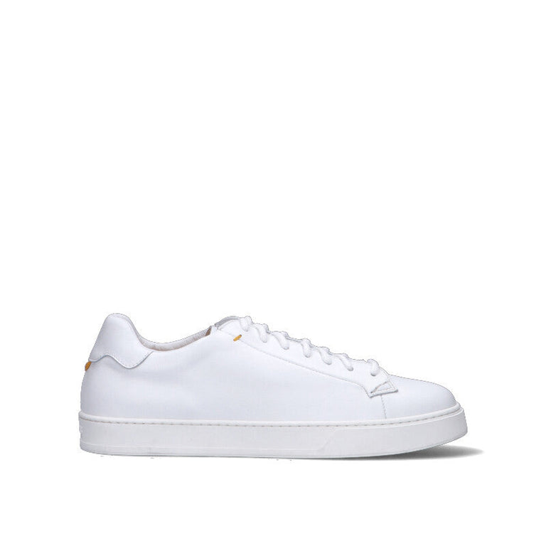DOUCAL'S Sneaker uomo bianca in pelle