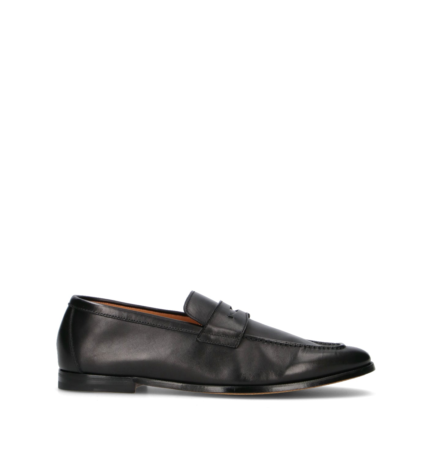 DOUCAL'S Mocassino uomo nero in pelle