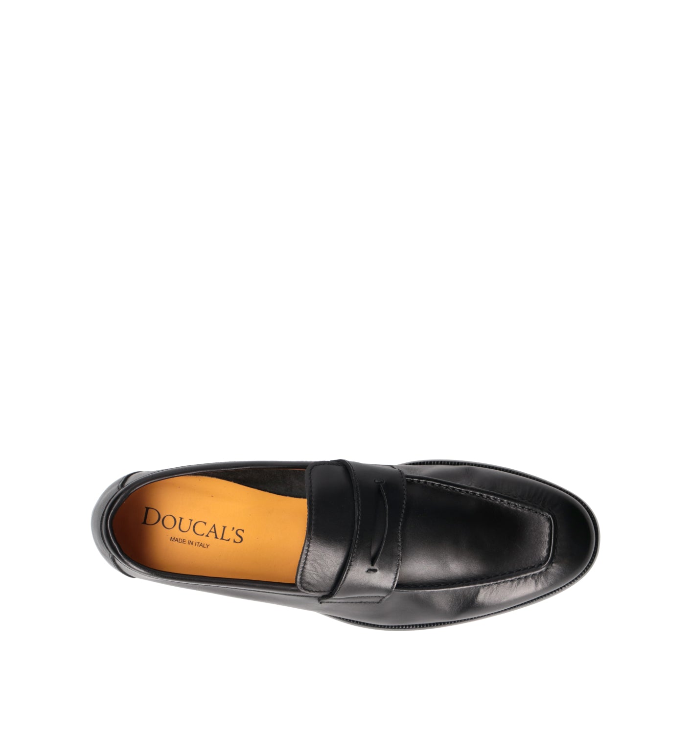 DOUCAL'S Mocassino uomo nero in pelle