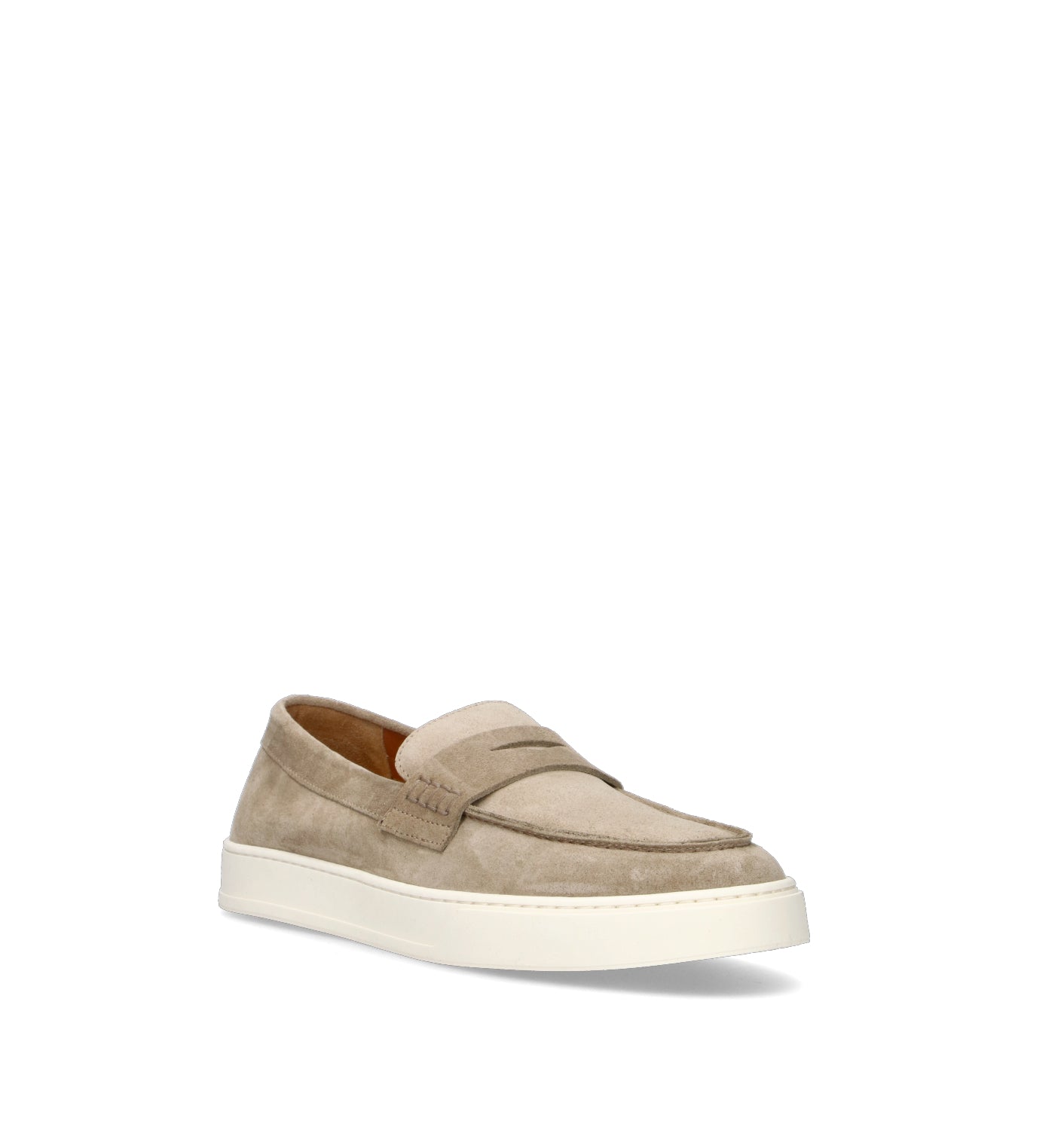 DOUCAL'S Mocassino uomo sabbia in suede