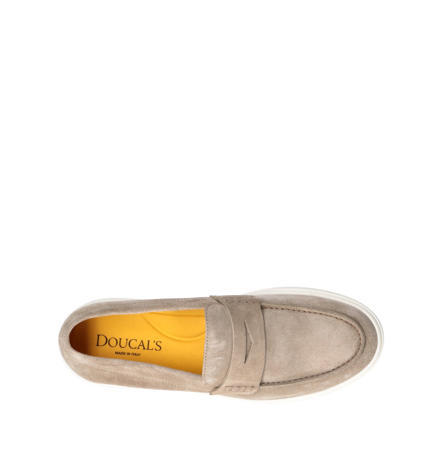 DOUCAL'S Mocassino uomo sabbia in suede
