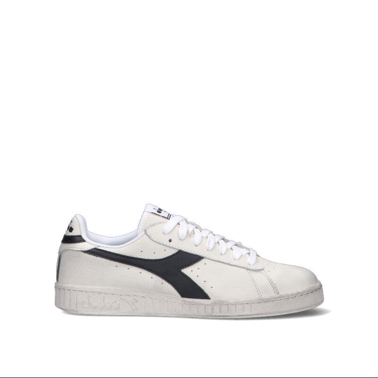 DIADORA Sneaker uomo bianca/nera in pelle