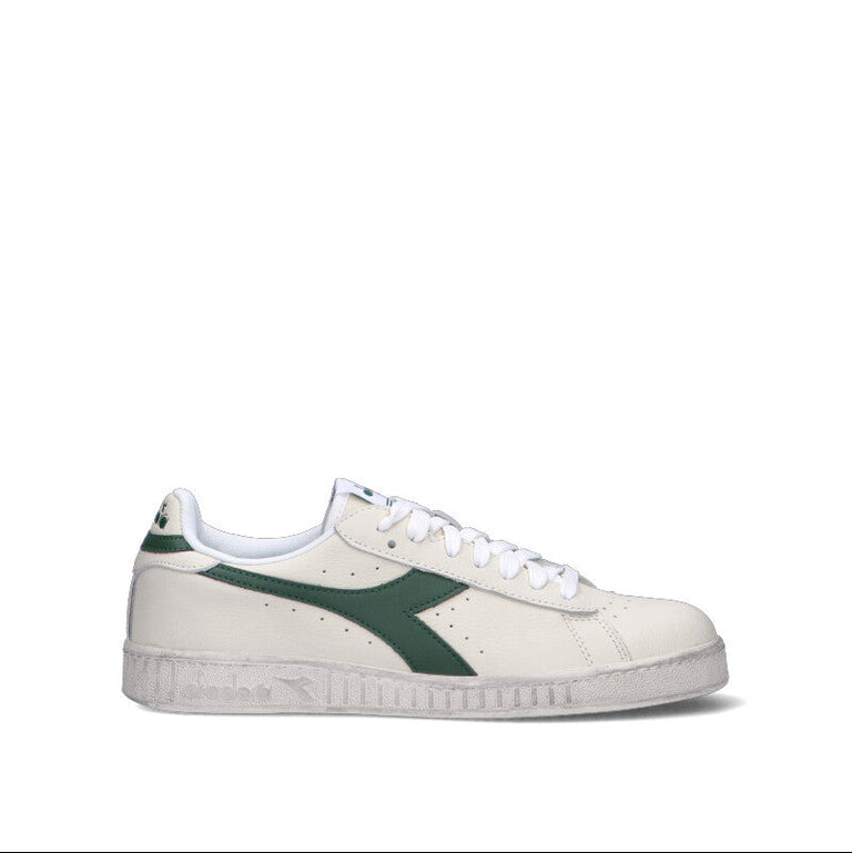 DIADORA Sneaker uomo bianca/verde in pelle