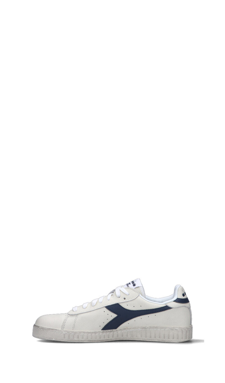 DIADORA GAME L LOW WAXED Sneaker uomo bianca/blu in pelle